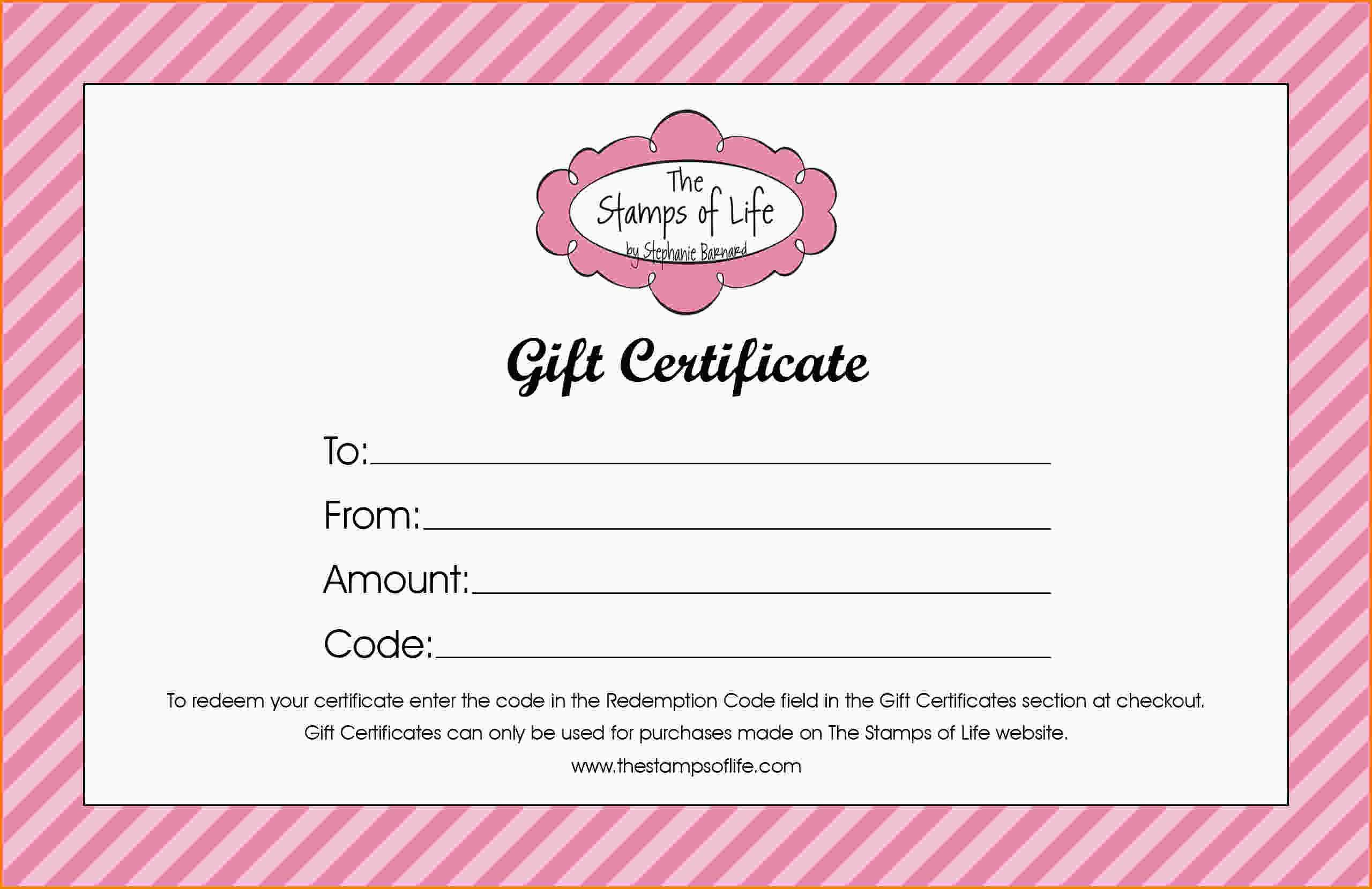 Free Printable Gift Certificates Online For Birthday Throughout Nail Gift Certificate Template Free