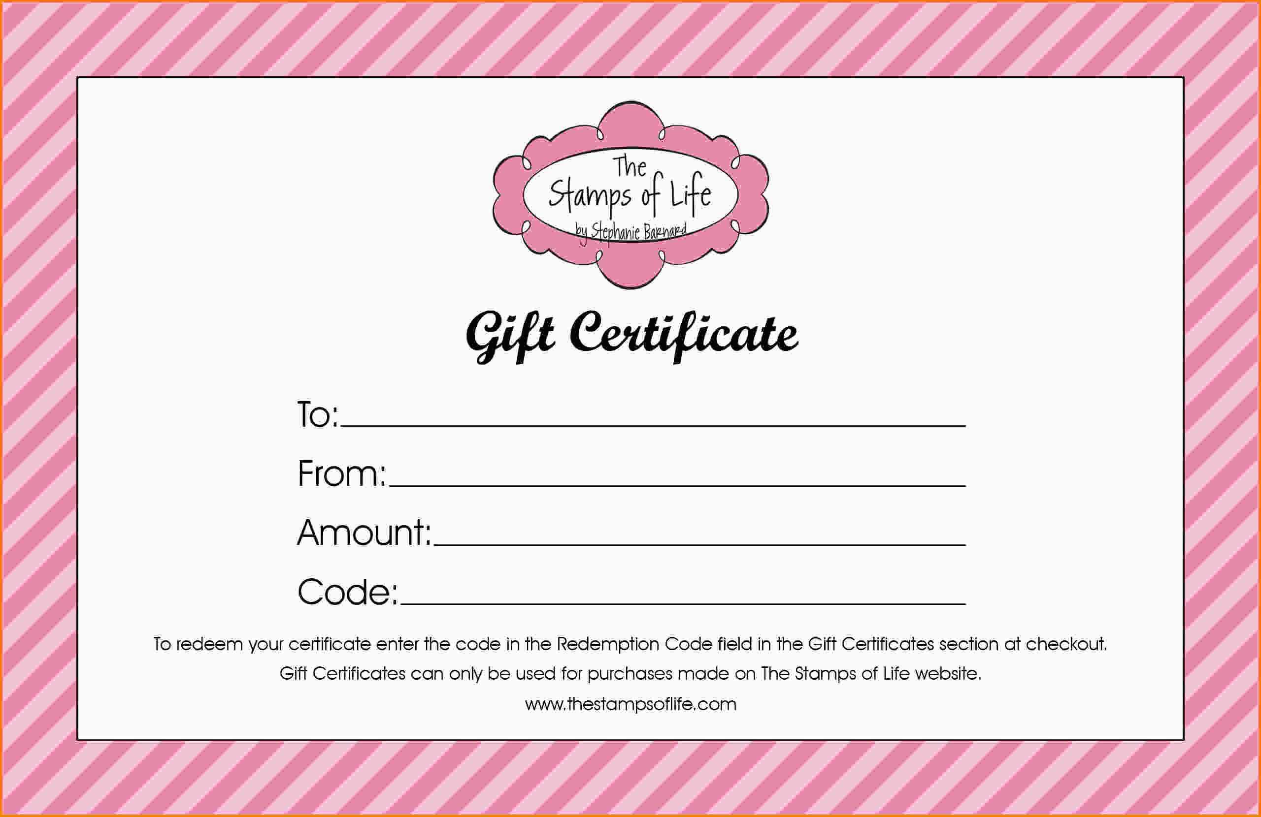 Free Printable Gift Certificates Online For Birthday Throughout Nail Gift Certificate Template Free