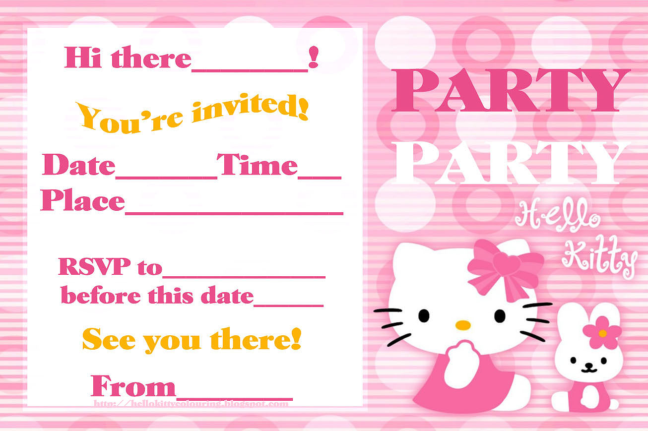 Free Printable Hello Kitty Birthday Card | Mult Igry Pertaining To Hello Kitty Birthday Banner Template Free