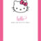 Free Printable Hello Kitty Birthday Invitations – Bagvania With Regard To Hello Kitty Birthday Card Template Free