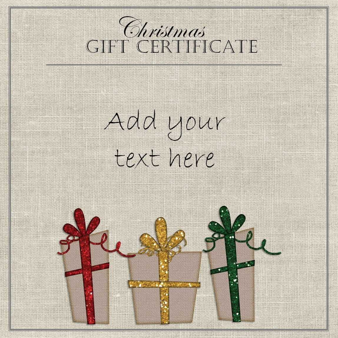 Free Printable Holiday Gift Certificates Christmas Vouchers Pertaining To Free Christmas Gift Certificate Templates