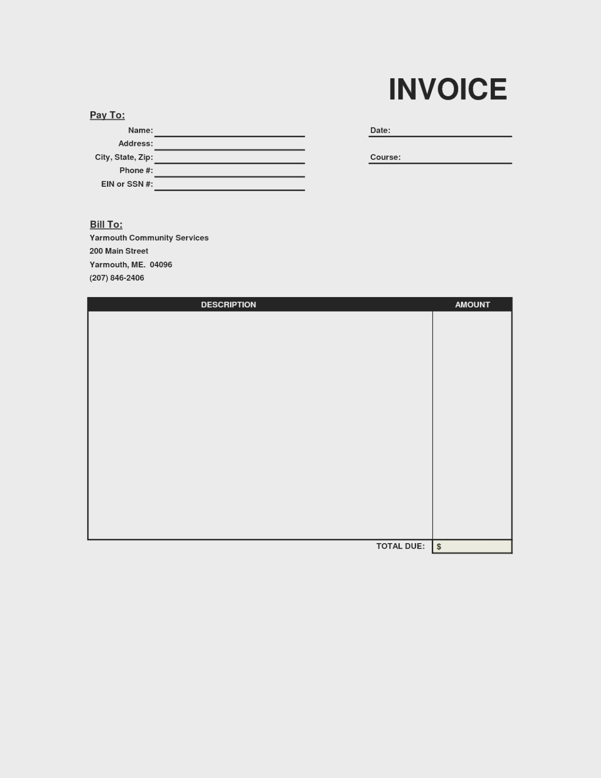 Free Printable Invoice Templates Blank Template Word South In Free Printable Invoice Template Microsoft Word