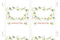 Free Printable Lemon Squeezy: Day 12: Place Cards in Christmas Table Place Cards Template