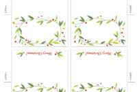 Free Printable Lemon Squeezy: Day 12: Place Cards in Christmas Table Place Cards Template