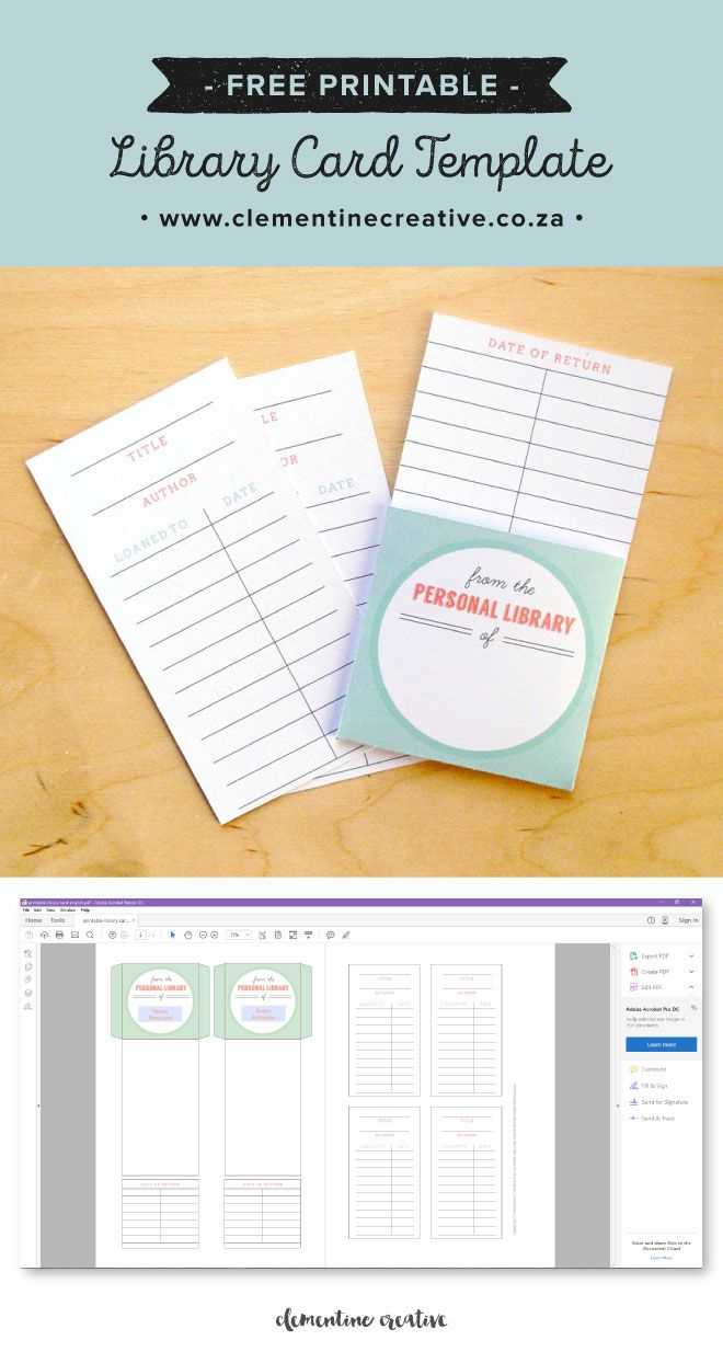 Free Printable Library Cards | Printables | The Best In Library Catalog Card Template