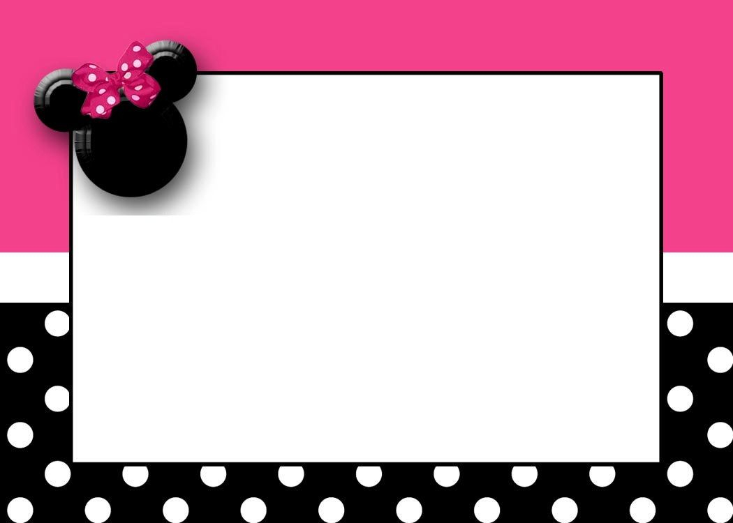 Free Printable Mickey Mouse Birthday Cards | Luxury Inside Minnie Mouse Card Templates