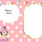 Free Printable Minnie Mouse 1St Invitation Templates Pertaining To Minnie Mouse Card Templates