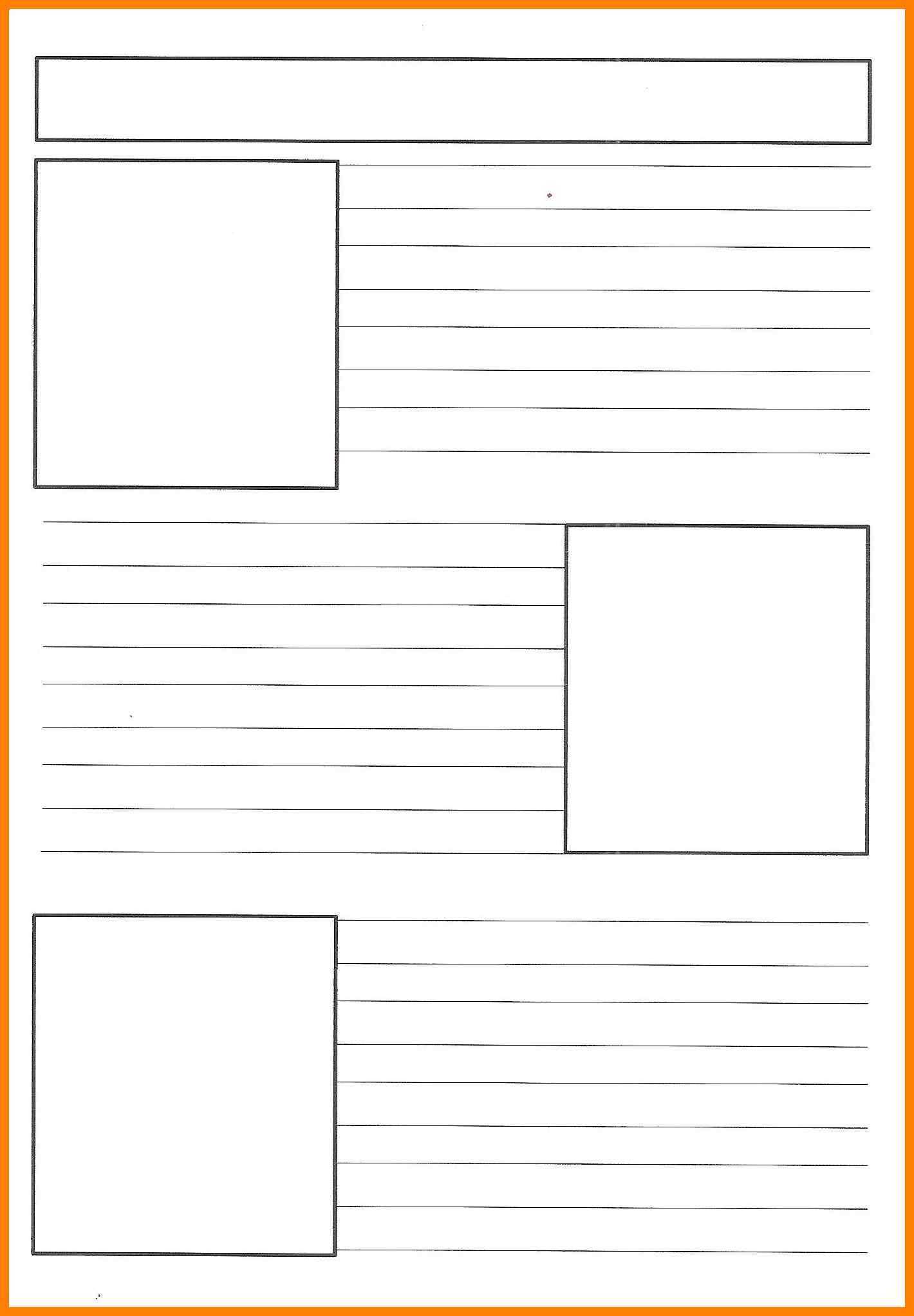 Free Printable Newspaper Template | Printable Templates With Blank Newspaper Template For Word