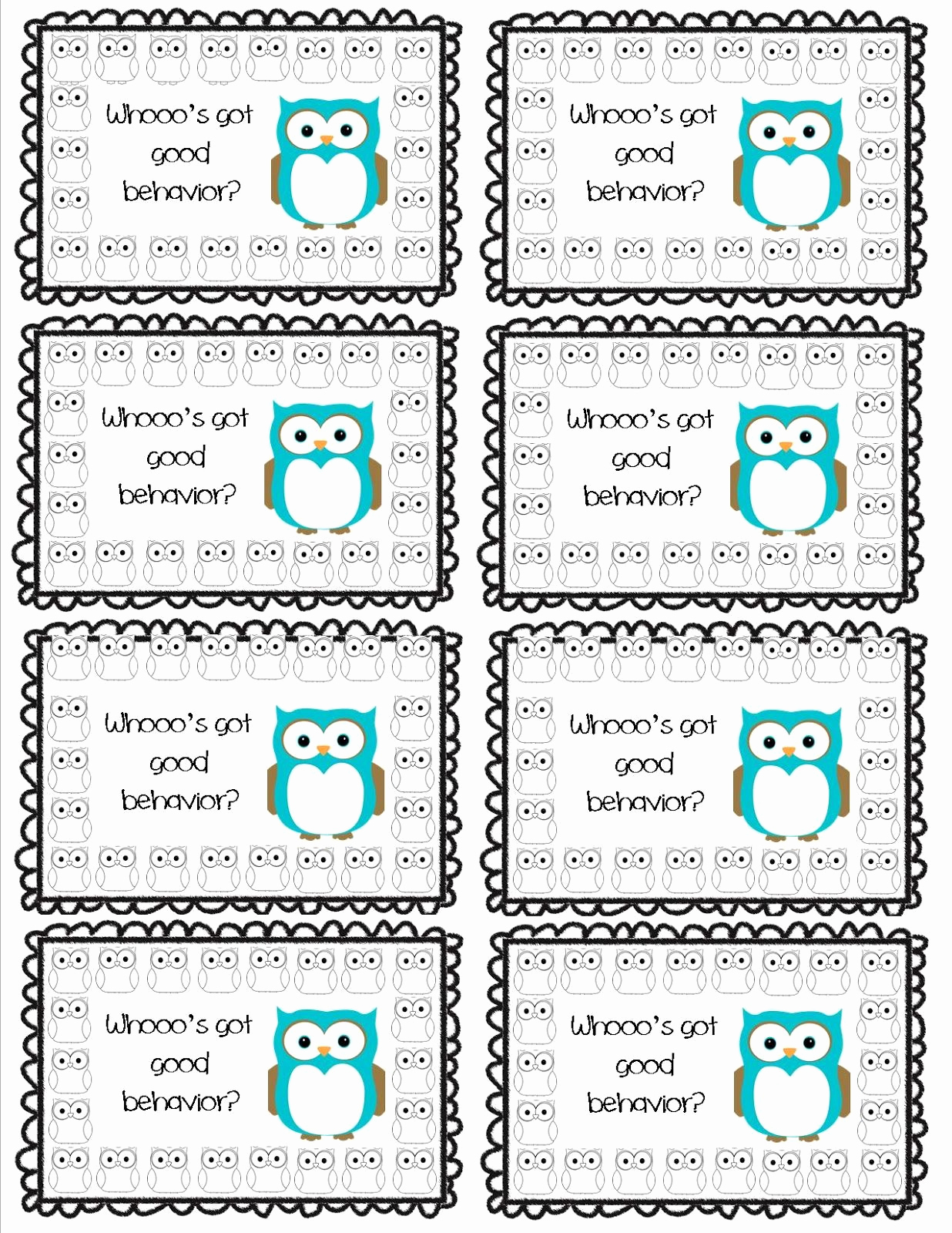 Free Printable Punch Card Template And Whooo S Got Good In Reward Punch Card Template