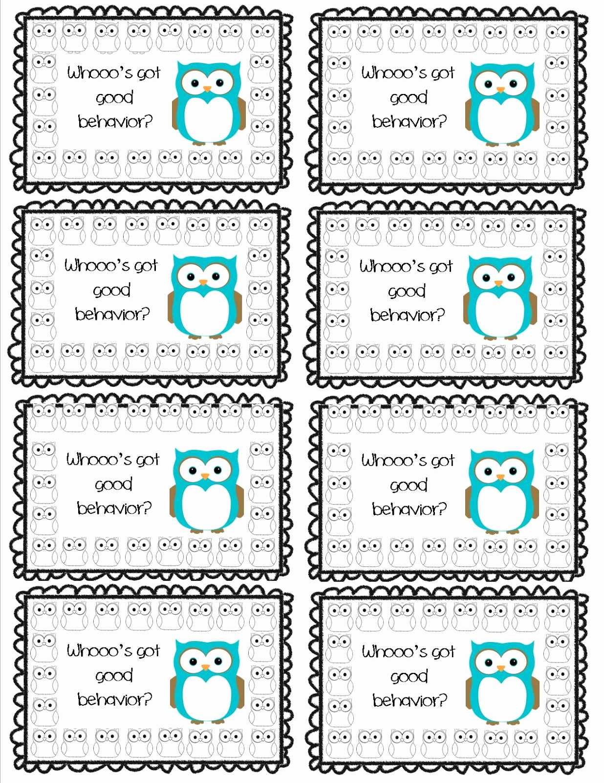 Free Printable Punch Card Template And Whooo S Got Good In Reward Punch Card Template