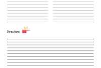 Free Printable Recipe Template: Diy Recipe Book! A4 | Recipe inside Recipe Card Design Template