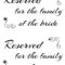 Free Printable Reserved Seating Signs For Your Wedding Regarding Reserved Cards For Tables Templates