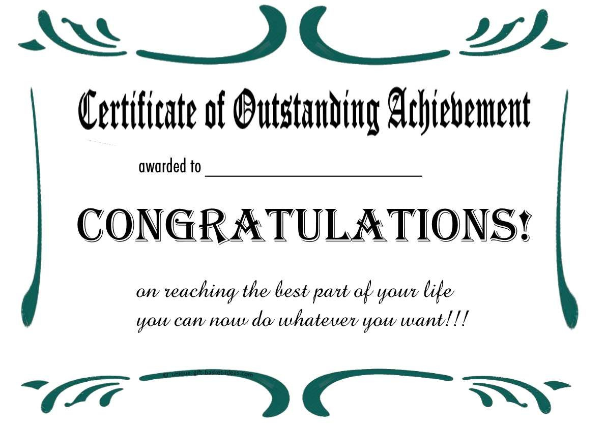 Free Printable Retirement Certificate | Retirement | Free Regarding Free Funny Certificate Templates For Word