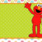 Free Printable Sesame Street 1St Birthday Invitations Within Elmo Birthday Card Template