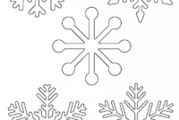 Free Printable Snowflake Templates – Large &amp; Small Stencil within Blank Snowflake Template