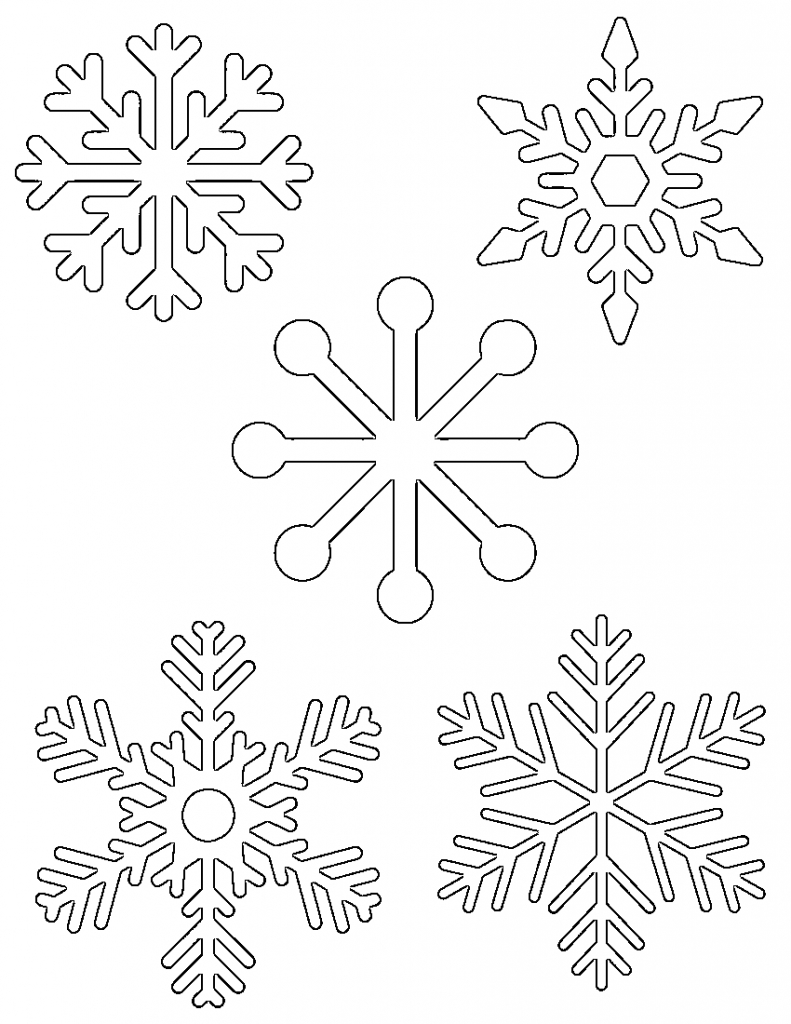 Free Printable Snowflake Templates – Large & Small Stencil Within Blank Snowflake Template