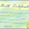Free Printable Stuffed Animal Birth Certificates – Blueberry For Fake Birth Certificate Template