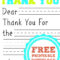 Free Printable Thank You Card | Kids Thank You Note Pertaining To Free Printable Thank You Card Template