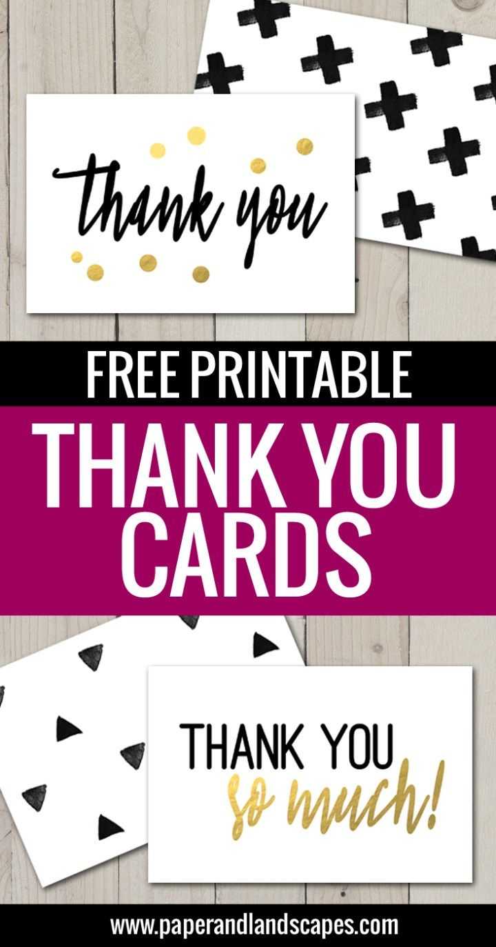 Free Printable Thank You Cards | Freebies | Printable Thank Throughout Free Printable Thank You Card Template