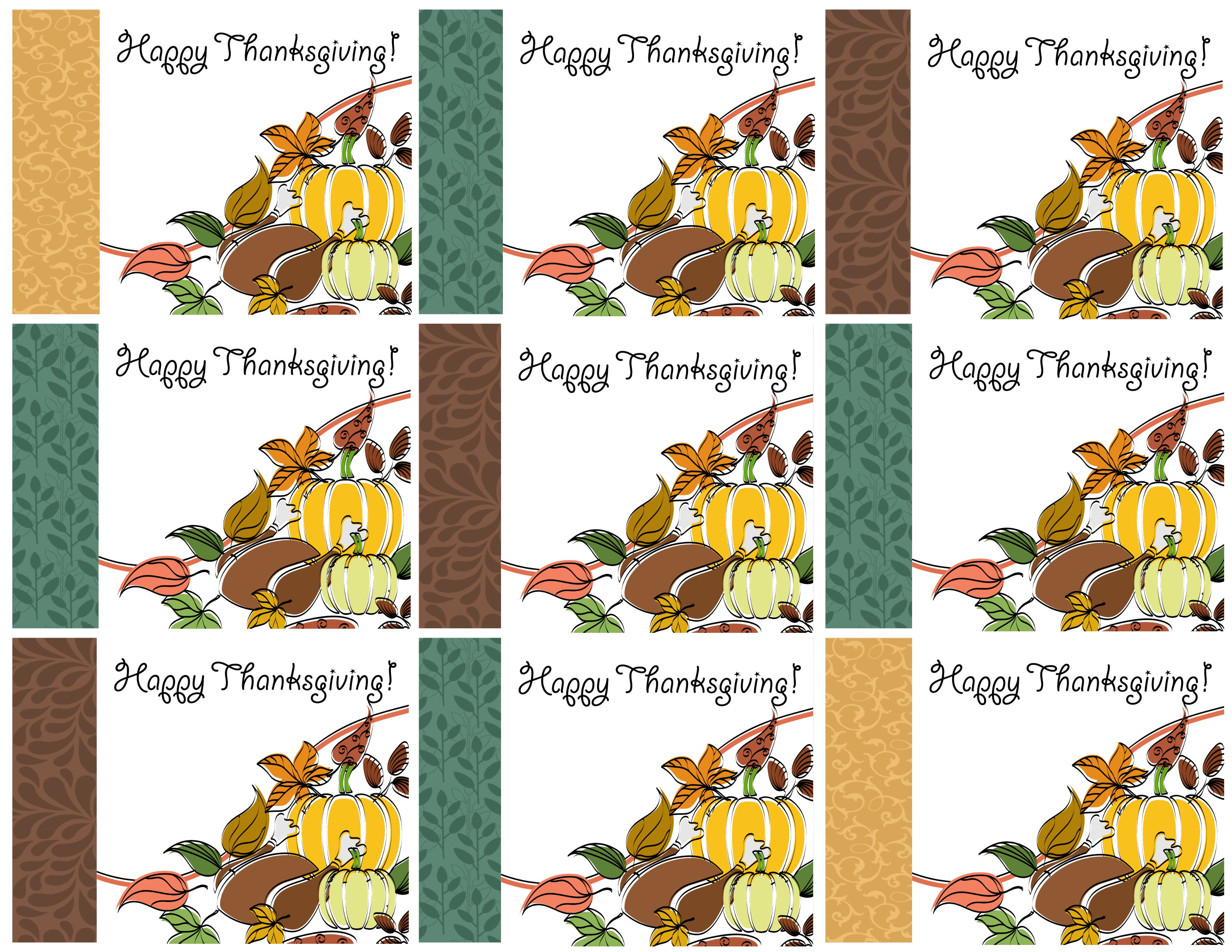 Free Printable Thanksgiving Place Cards — Also Great For Intended For Thanksgiving Place Cards Template