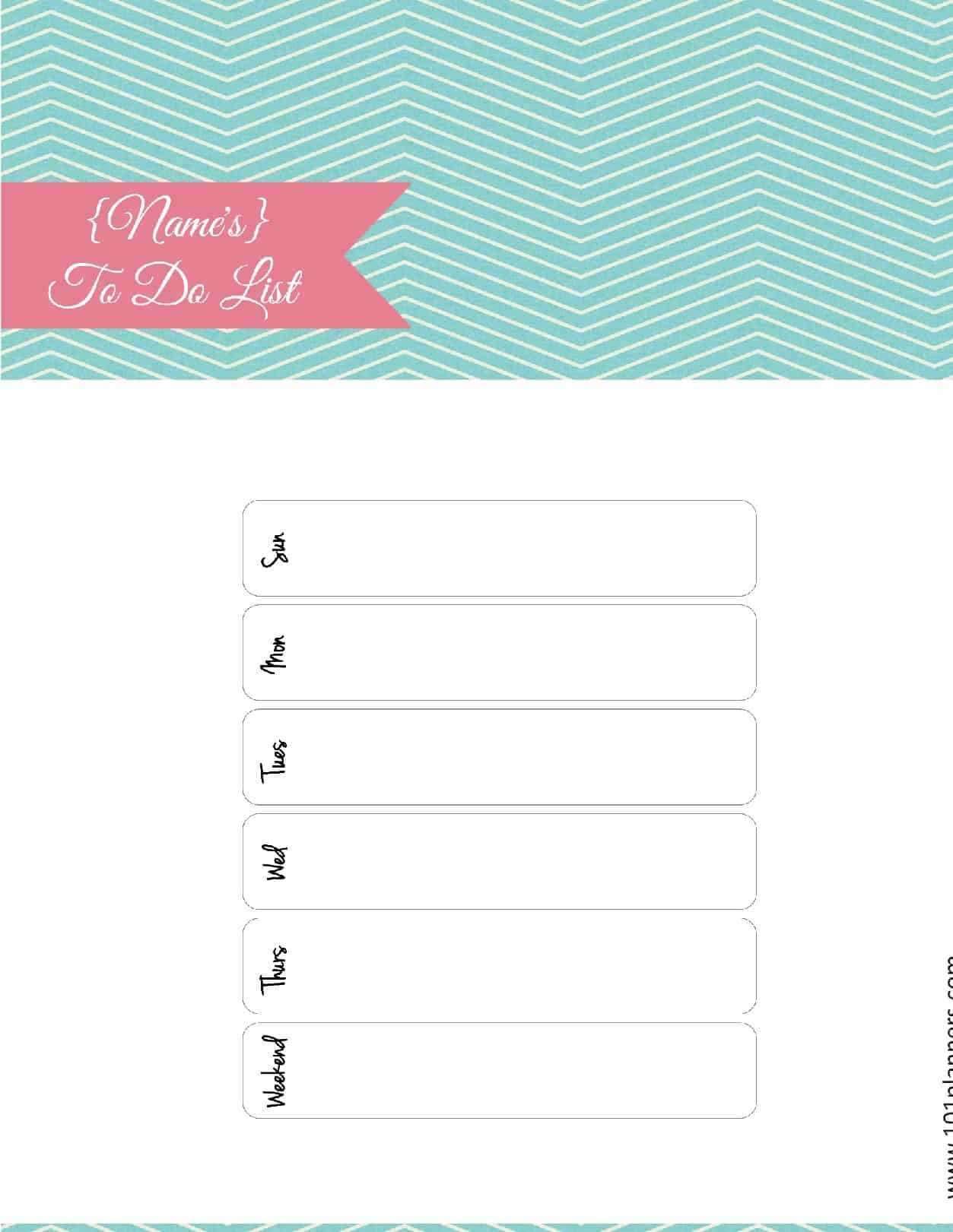 Free Printable To Do List | Print Or Use Online | Access with Blank To Do List Template Free Printable To Do List | Print Or Use Online | Access With Blank To Do List Template