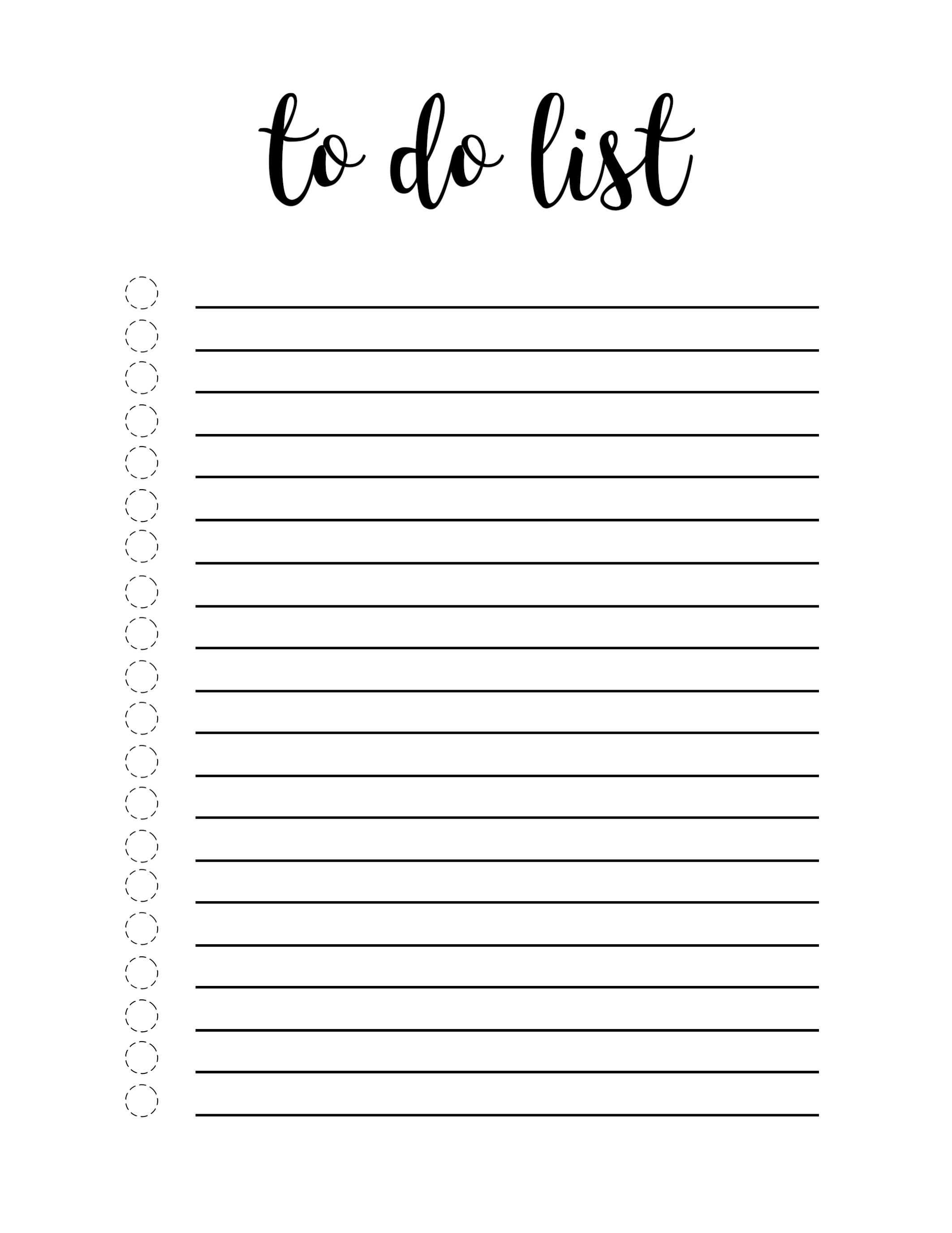 Free Printable To Do List Template | 》Crafty Much | To Do With Blank To Do List Template