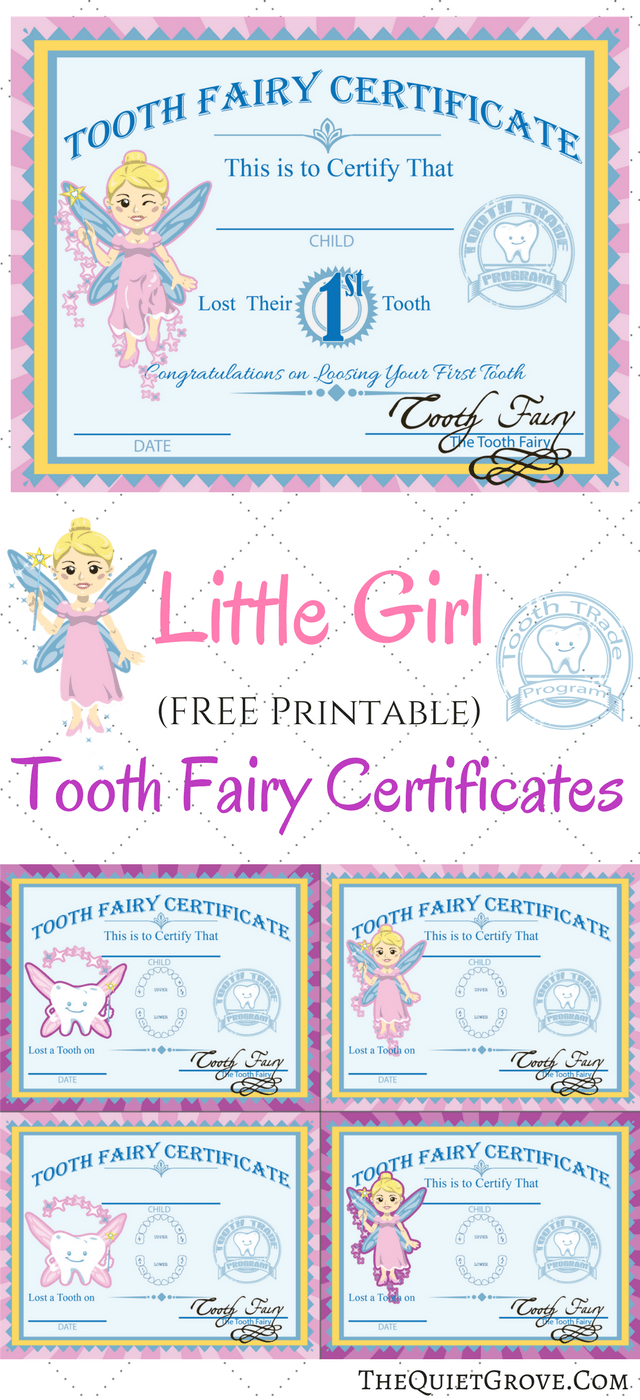 Free Printable Tooth Fairy Certificates | 1St Grade | Tooth Regarding Tooth Fairy Certificate Template Free