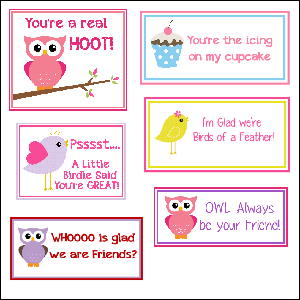 Free Printable Valentine's Cards (A Lot Of Them | Diy Owl Intended For Valentine Card Template For Kids