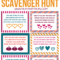 Free Printable Valentine's Day Scavenger Hunt Kids & Adults With Regard To Clue Card Template