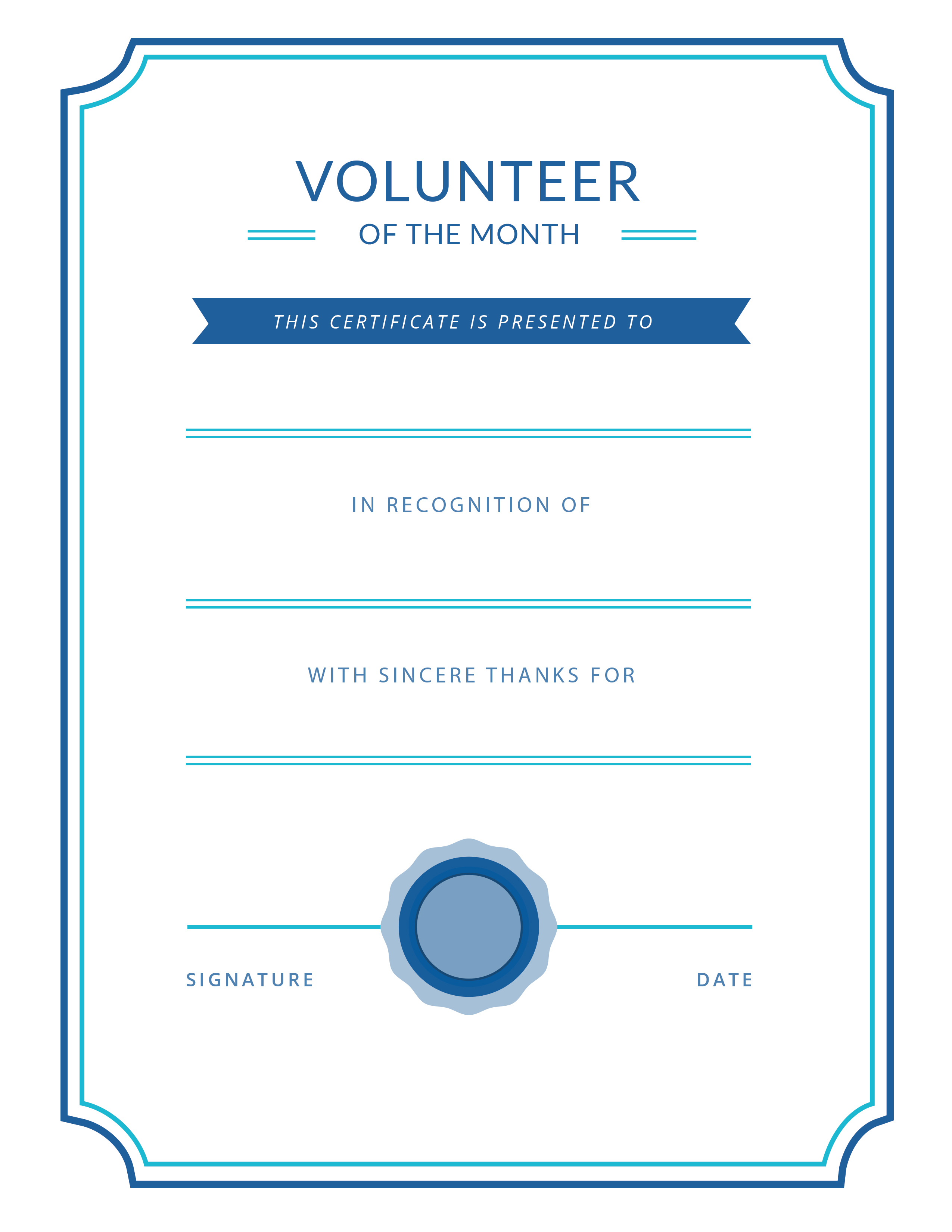 Free Printable Volunteer Appreciation Certificates | Signup Throughout Volunteer Certificate Template
