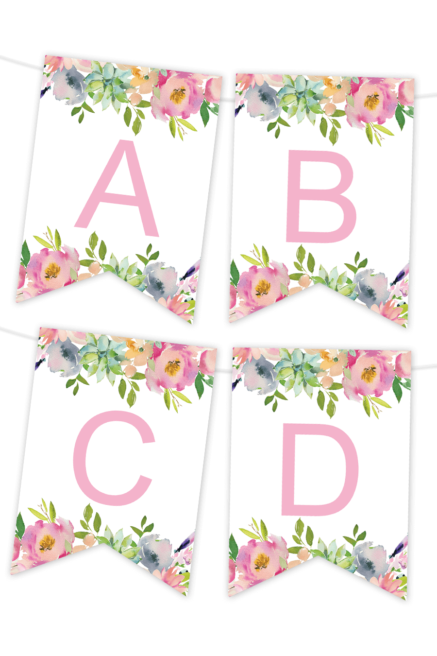 Free Printables | Birthday Banner | Free Printable Banner In Diy Birthday Banner Template