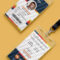 Free Psd : Creative Office Identity Card Template Psd On Behance Inside Id Card Design Template Psd Free Download