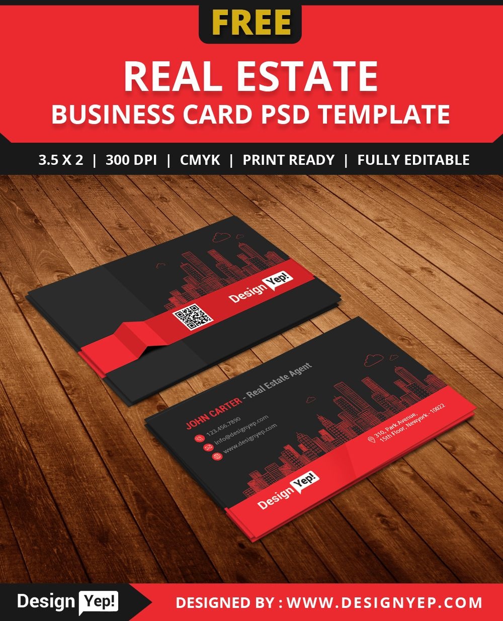 Free Real Estate Agent Business Card Template Psd | Free Intended For Real Estate Business Cards Templates Free