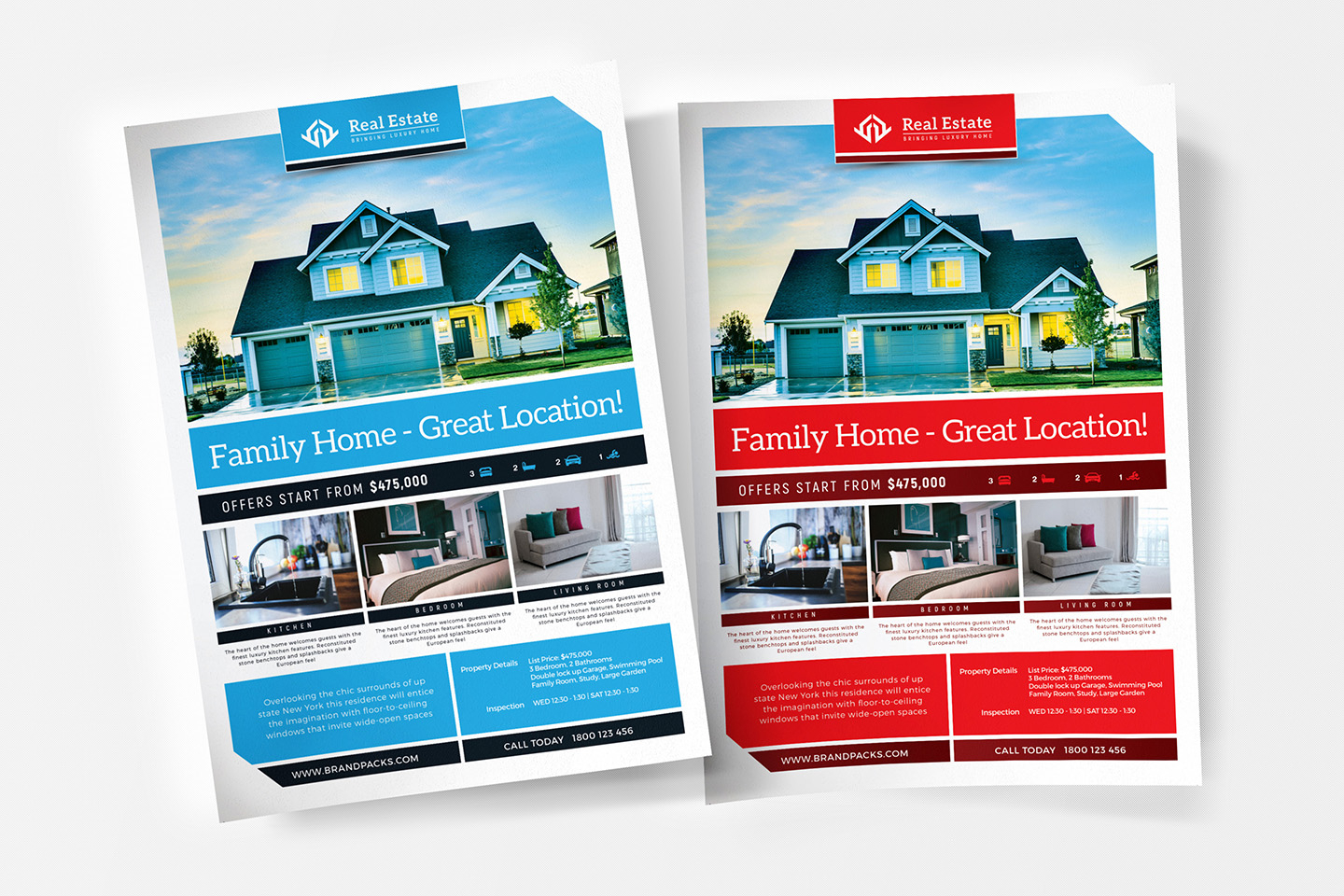 Free Real Estate Templates For Photoshop & Illustrator With Real Estate Brochure Templates Psd Free Download