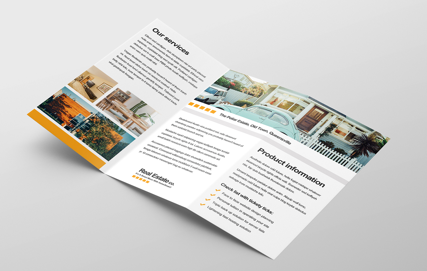 Free Real Estate Trifold Brochure Template In Psd, Ai In Real Estate Brochure Templates Psd Free Download