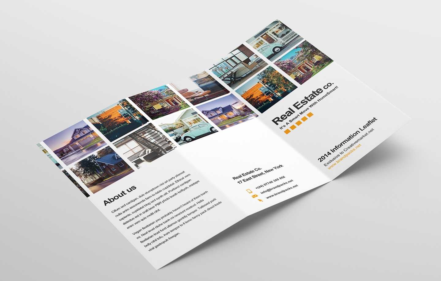 Free Real Estate Trifold Brochure Template In Psd, Ai In Real Estate Brochure Templates Psd Free Download