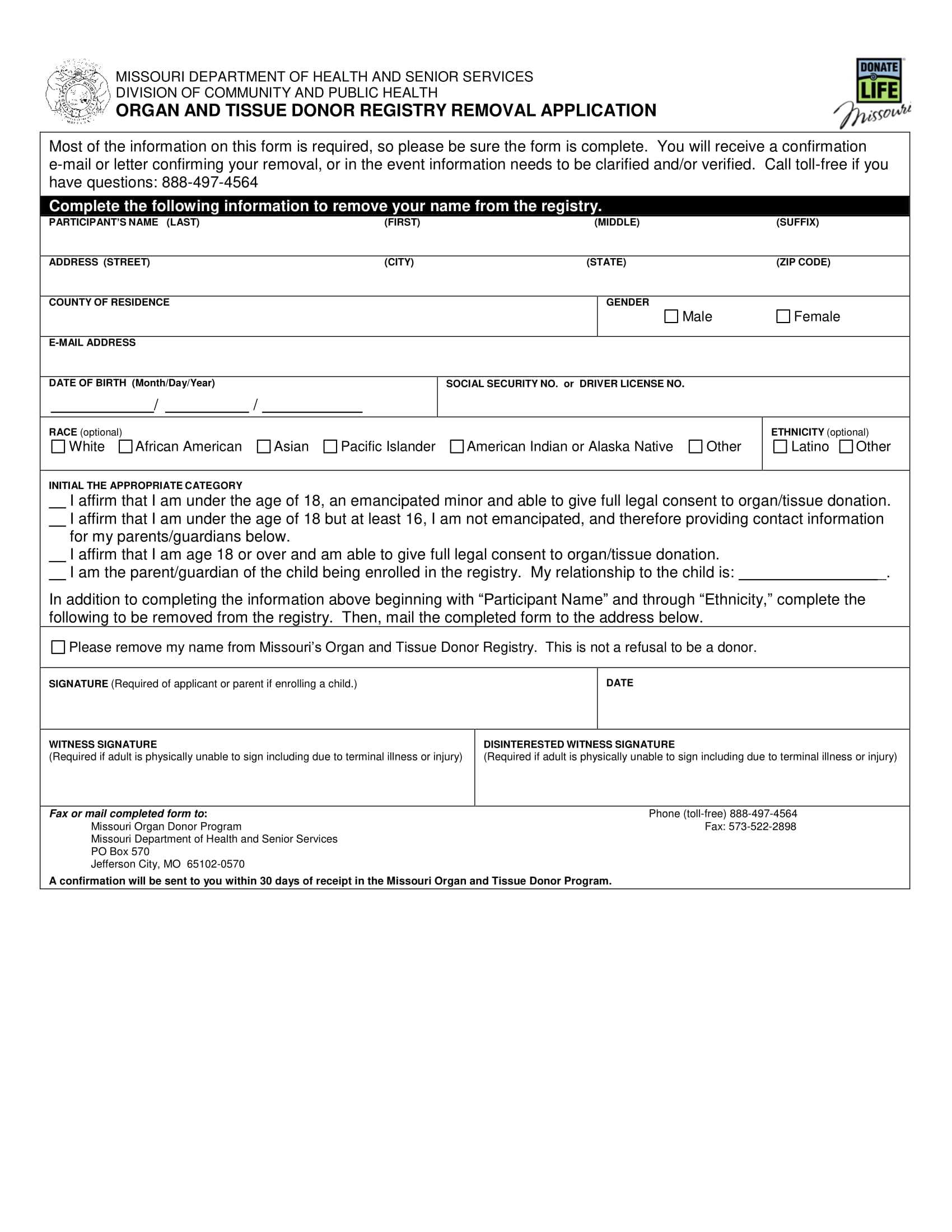 Free Refuse Organ Donation Form | Pdf Regarding Organ Donor Card Template