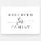 Free Reserved For Family Printable Card From | Colour Within Reserved Cards For Tables Templates