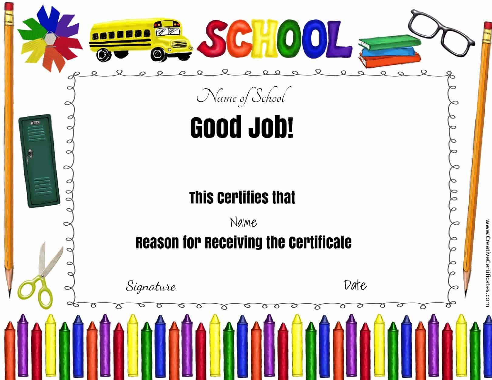 Free School Certificates & Awards With Free Printable Inside Free Printable Student Of The Month Certificate Templates