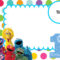 Free Sesame Street 1St Birthday Invitation Template | Sesame Inside Elmo Birthday Card Template