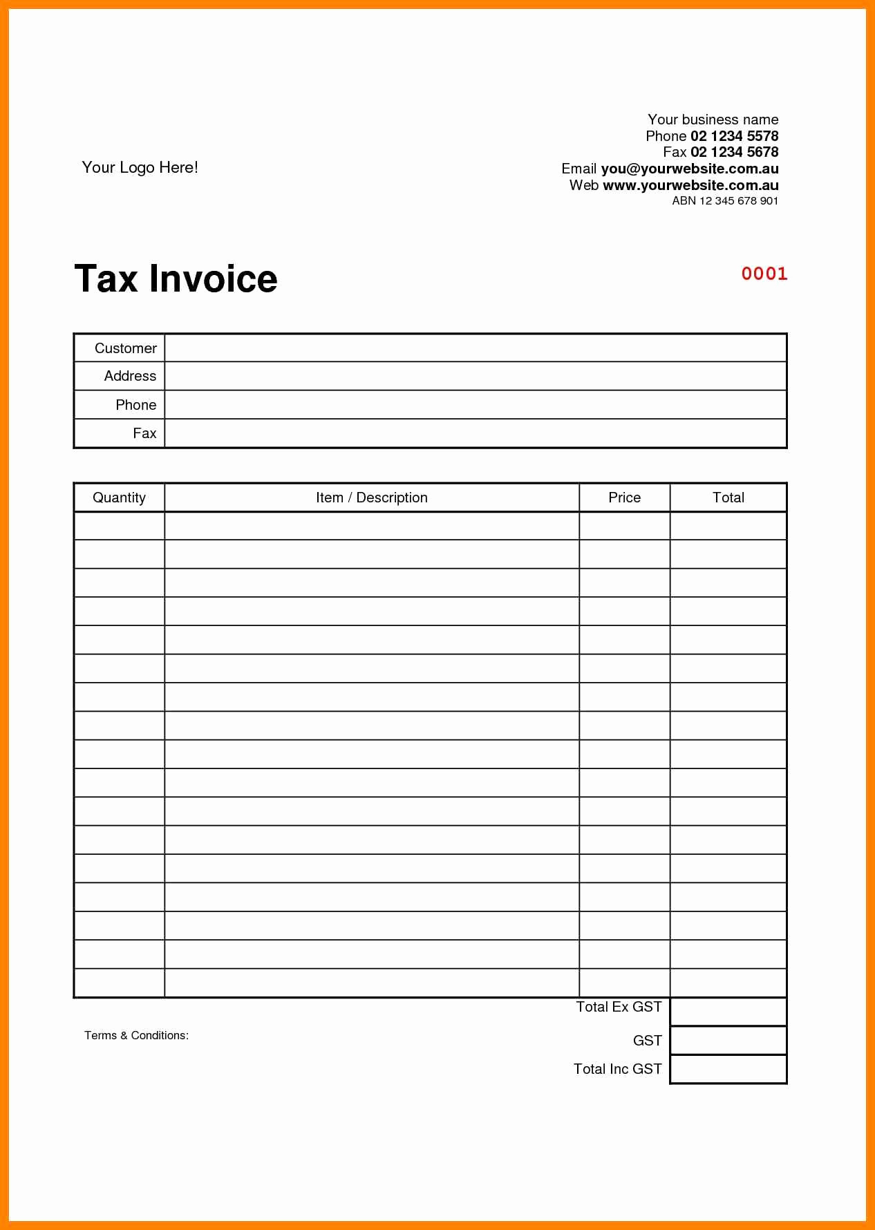Free Simple Invoice Template Word Blank For Mac Pdf Invoices In Free Invoice Template Word Mac