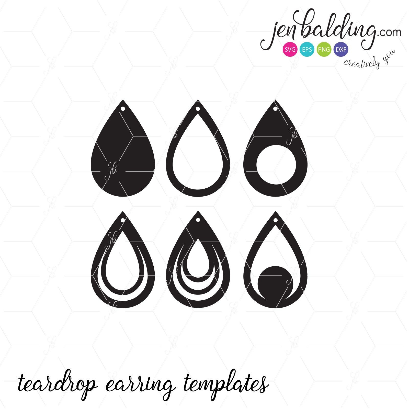 Free Svg Card Templates | Best  | Leather Earrings Inside Free Svg Card Templates