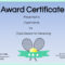 Free Tennis Certificate | Customize Online & Print Regarding Tennis Certificate Template Free