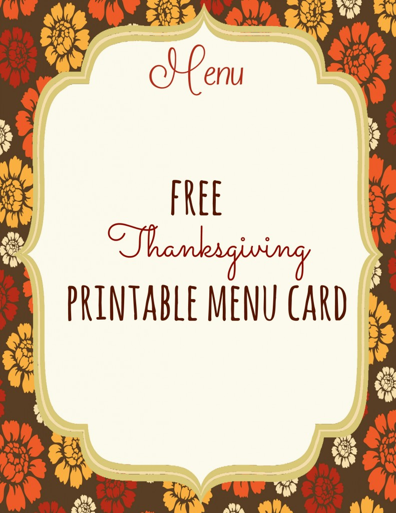 Free Thanksgiving Printables – Frugal Fanatic With Thanksgiving Place Card Templates