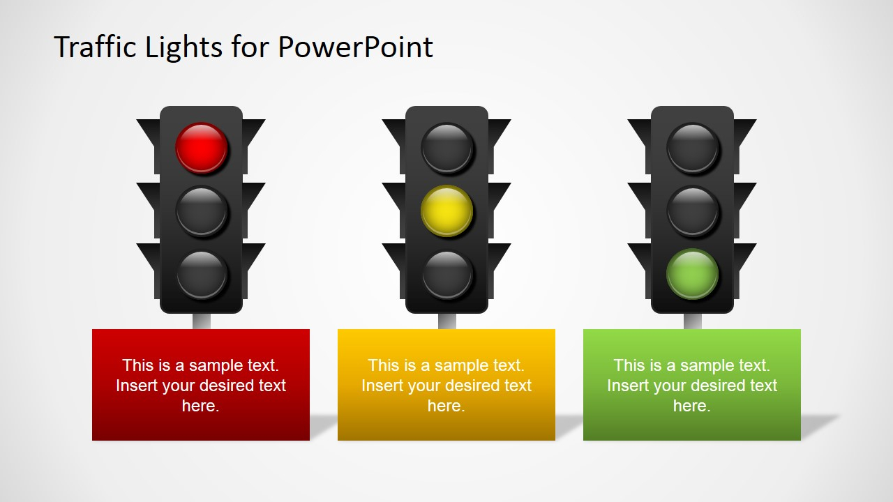 Free Traffic Lights For Powerpoint For Stoplight Report Template