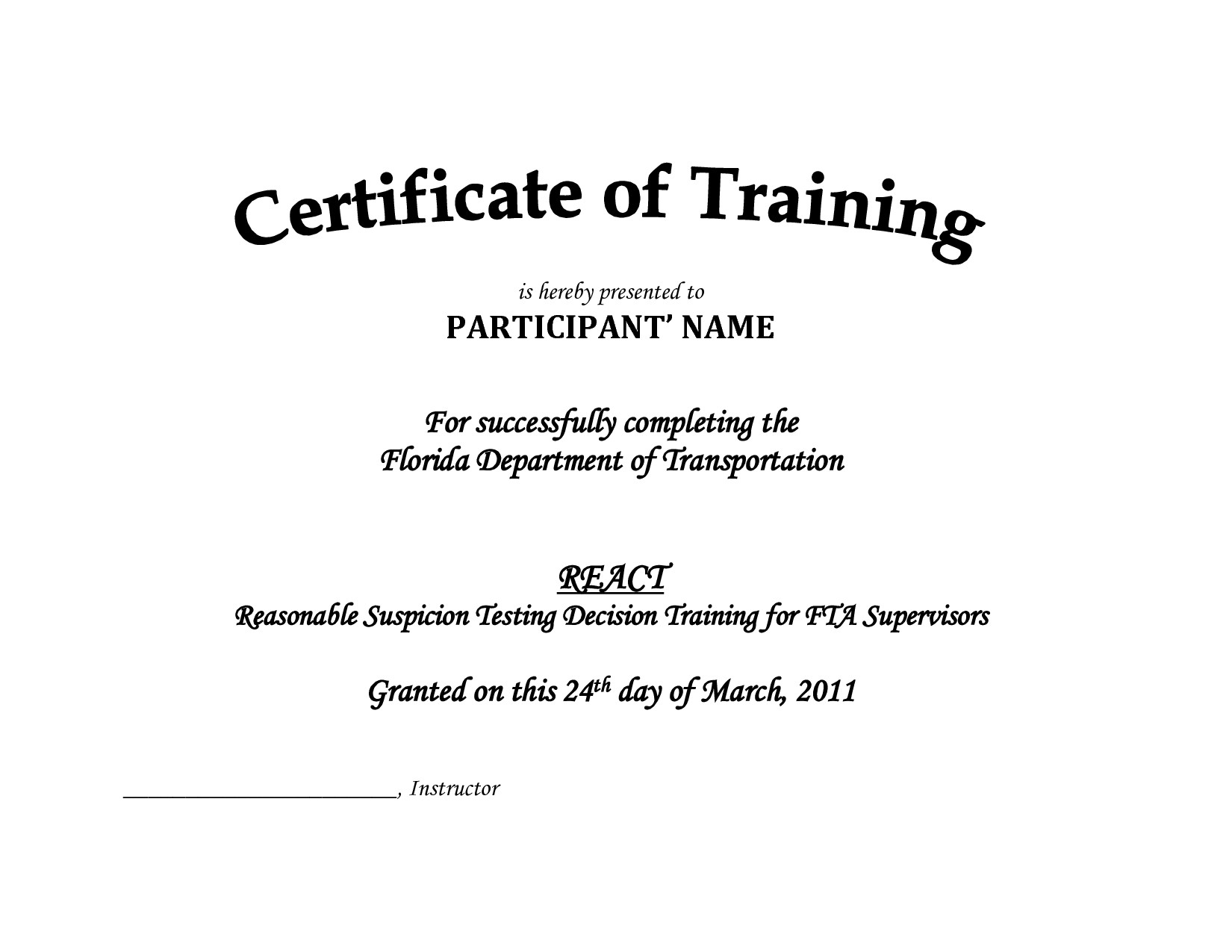 Free Training Certificate Templates For Word Brochure Intended For Training Certificate Template Word Format