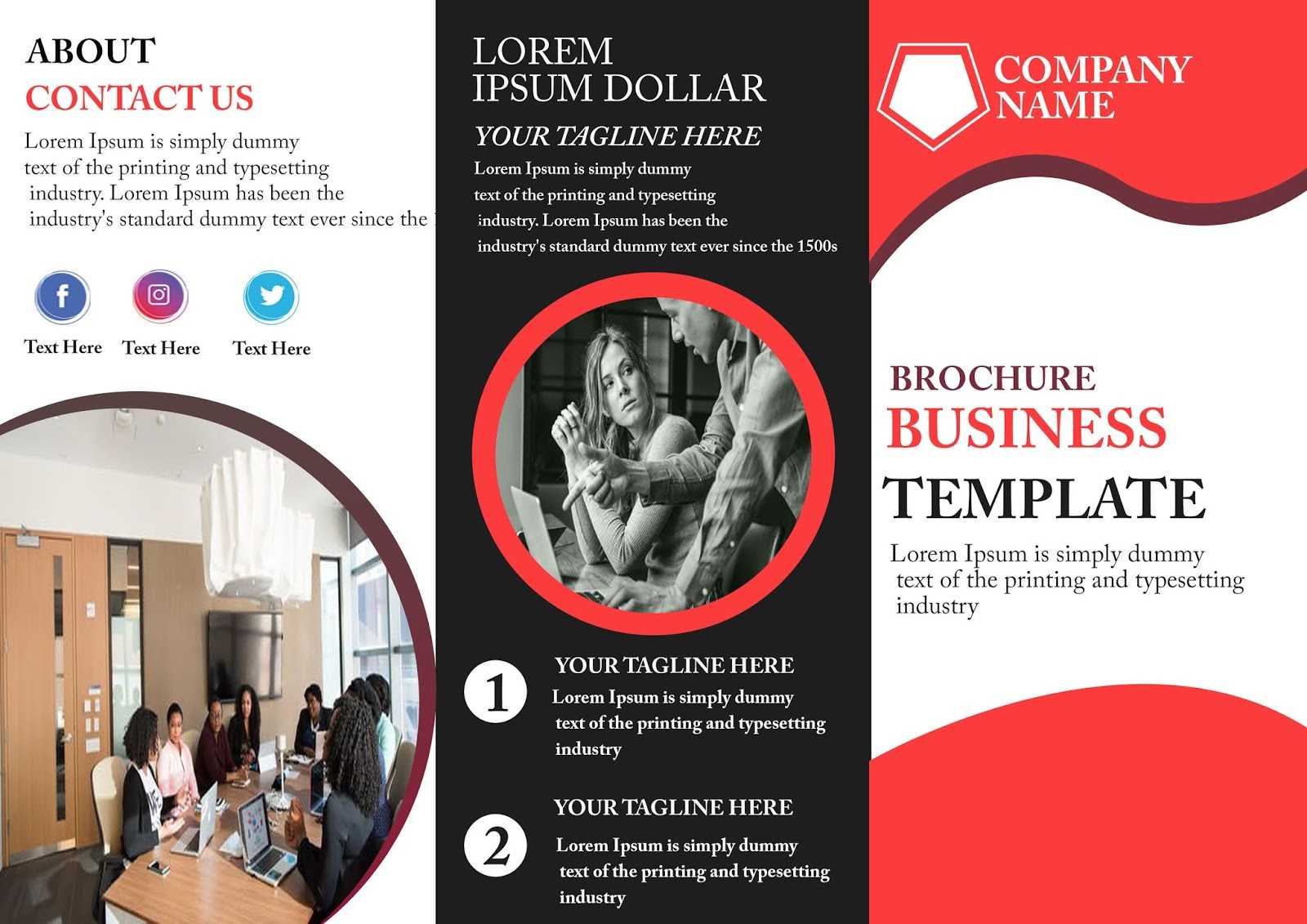 Free Tri Fold Brochure Template – Download Free Tri Fold For Free Three Fold Brochure Template