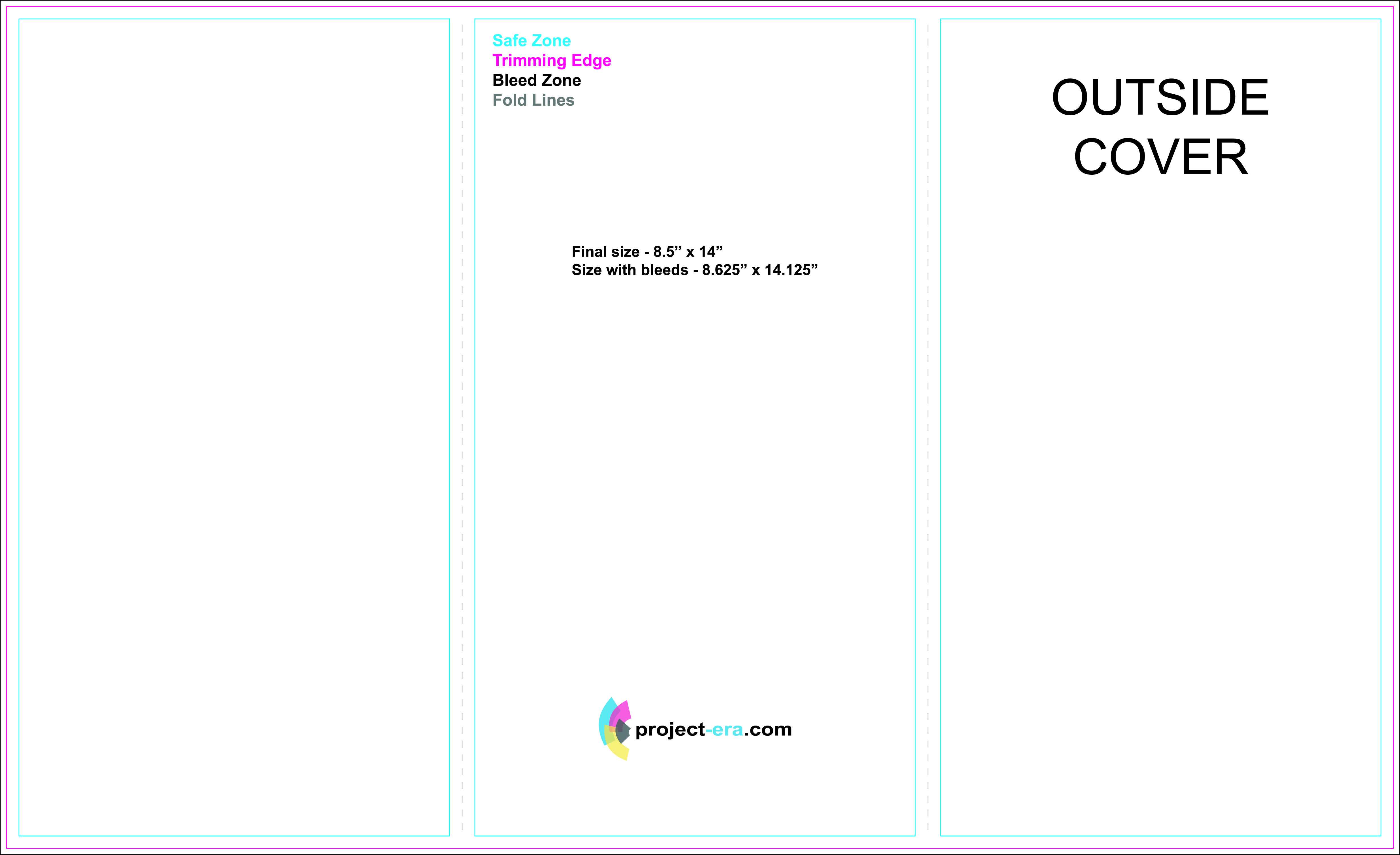 Free Tri Fold Brochure Templates Based On 8.5" X 14" Paper With Free Tri Fold Brochure Templates Microsoft Word