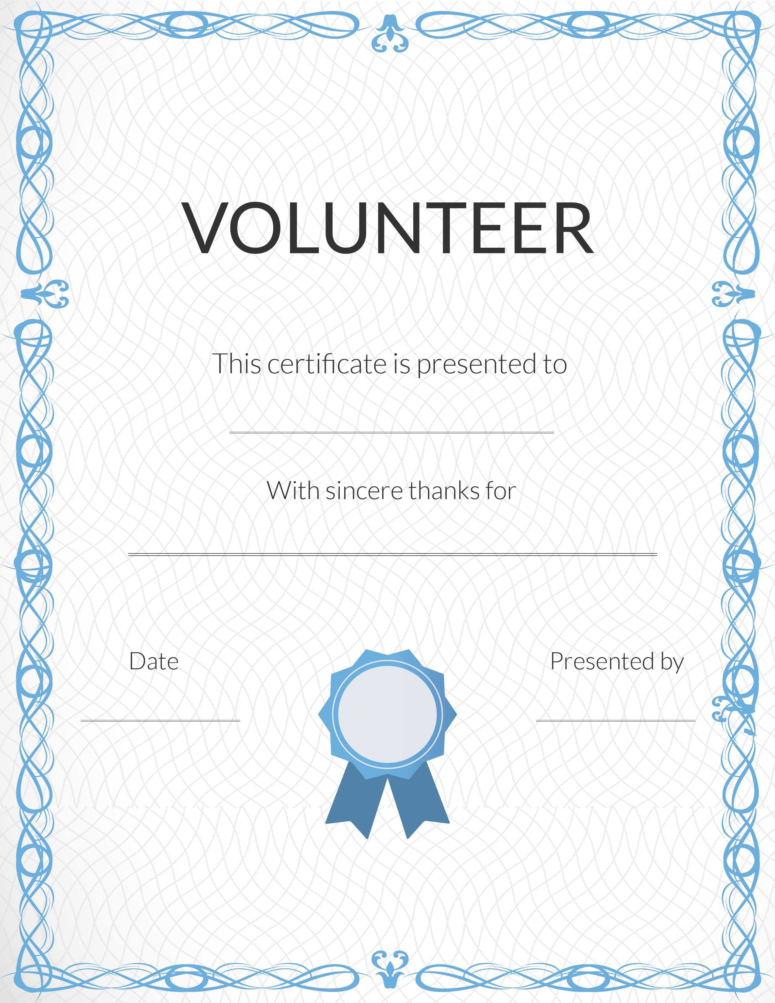 Free Volunteer Appreciation Certificates — Signup Pertaining To Volunteer Of The Year Certificate Template