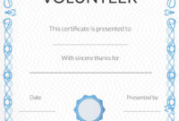 Free Volunteer Appreciation Certificates — Signup within Volunteer Certificate Template